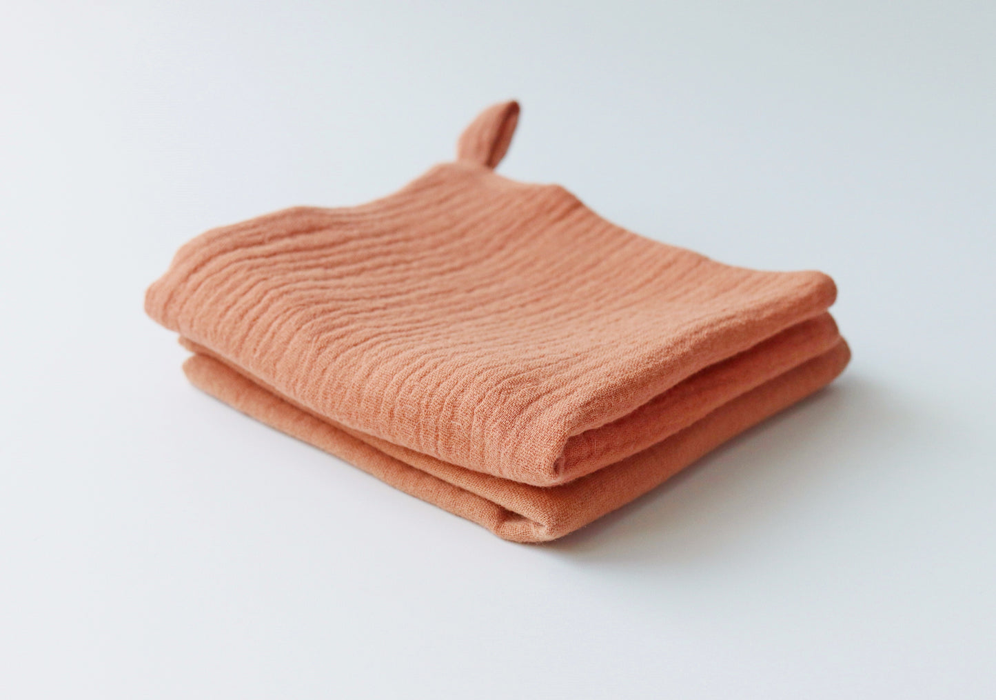 terracotta muslin washcloth