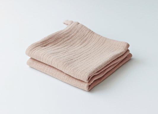 neutral muslin washcloth