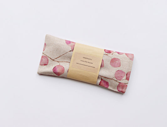 pink eucalyptus weighted eye pillow