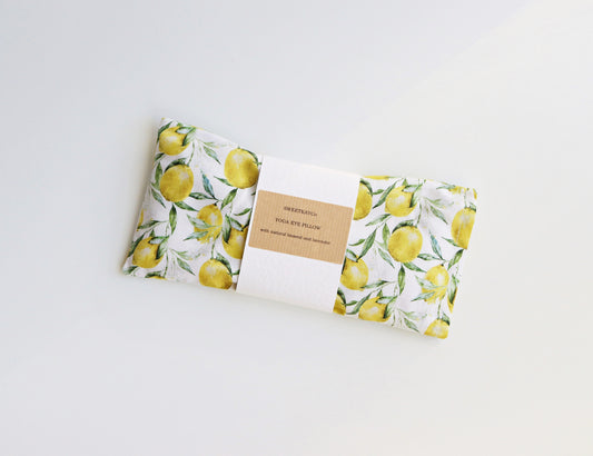 lemon weighted eye pillow