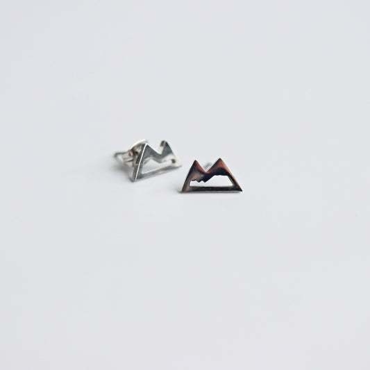 mountain stud earrings