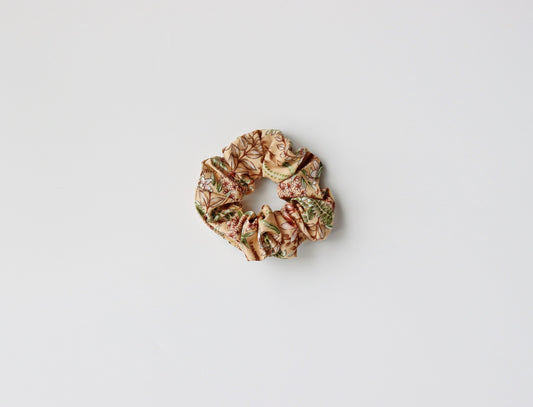 neutral wildflowers hair scrunchie