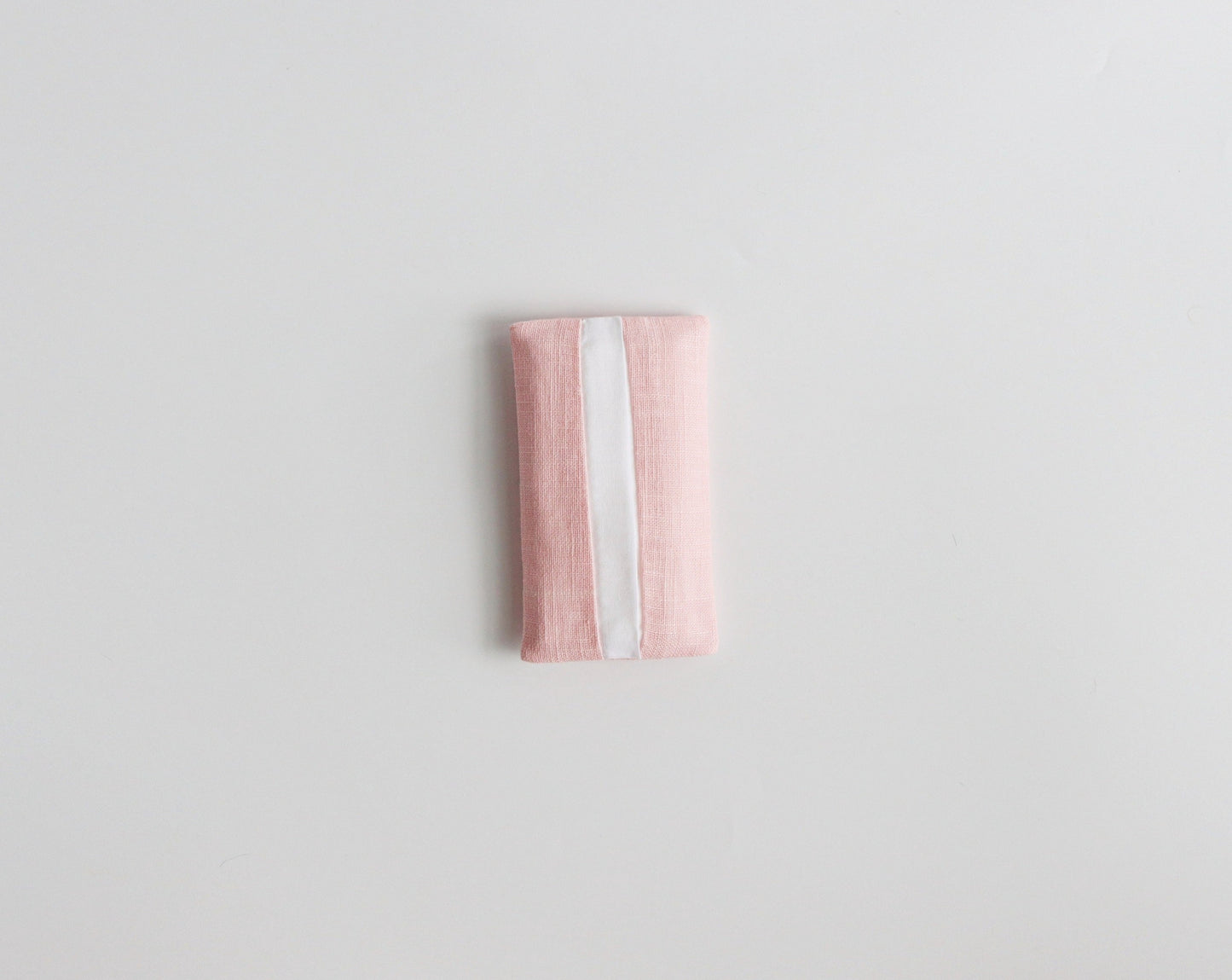 pink linen pocket tissue pouch