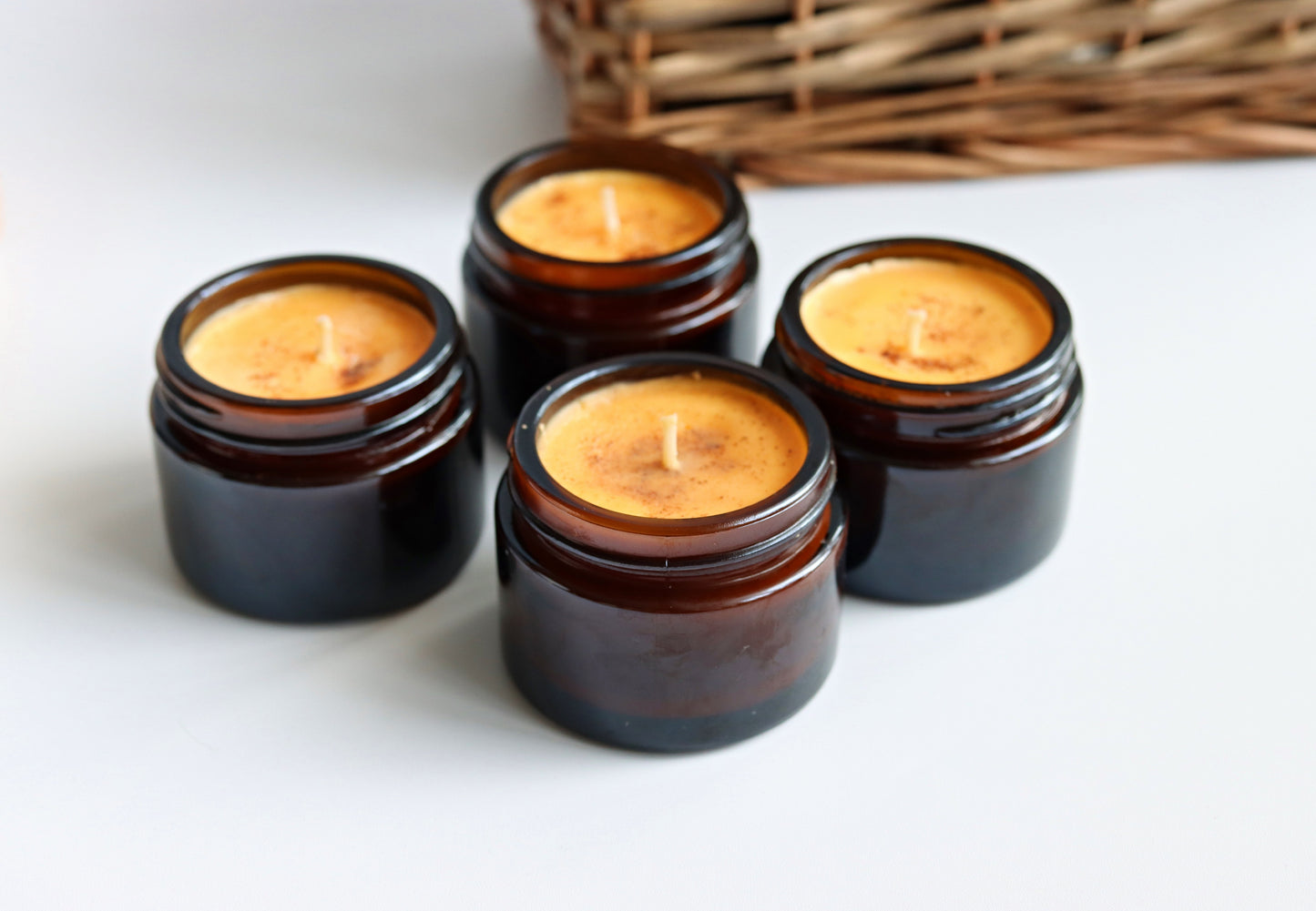 pumpkin spice soy wax candle